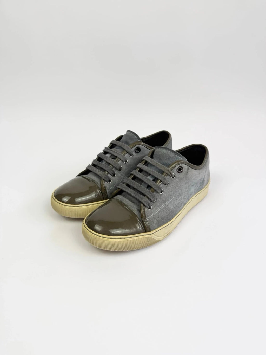 Lanvin DBB1 Patent Captoe Sneaker