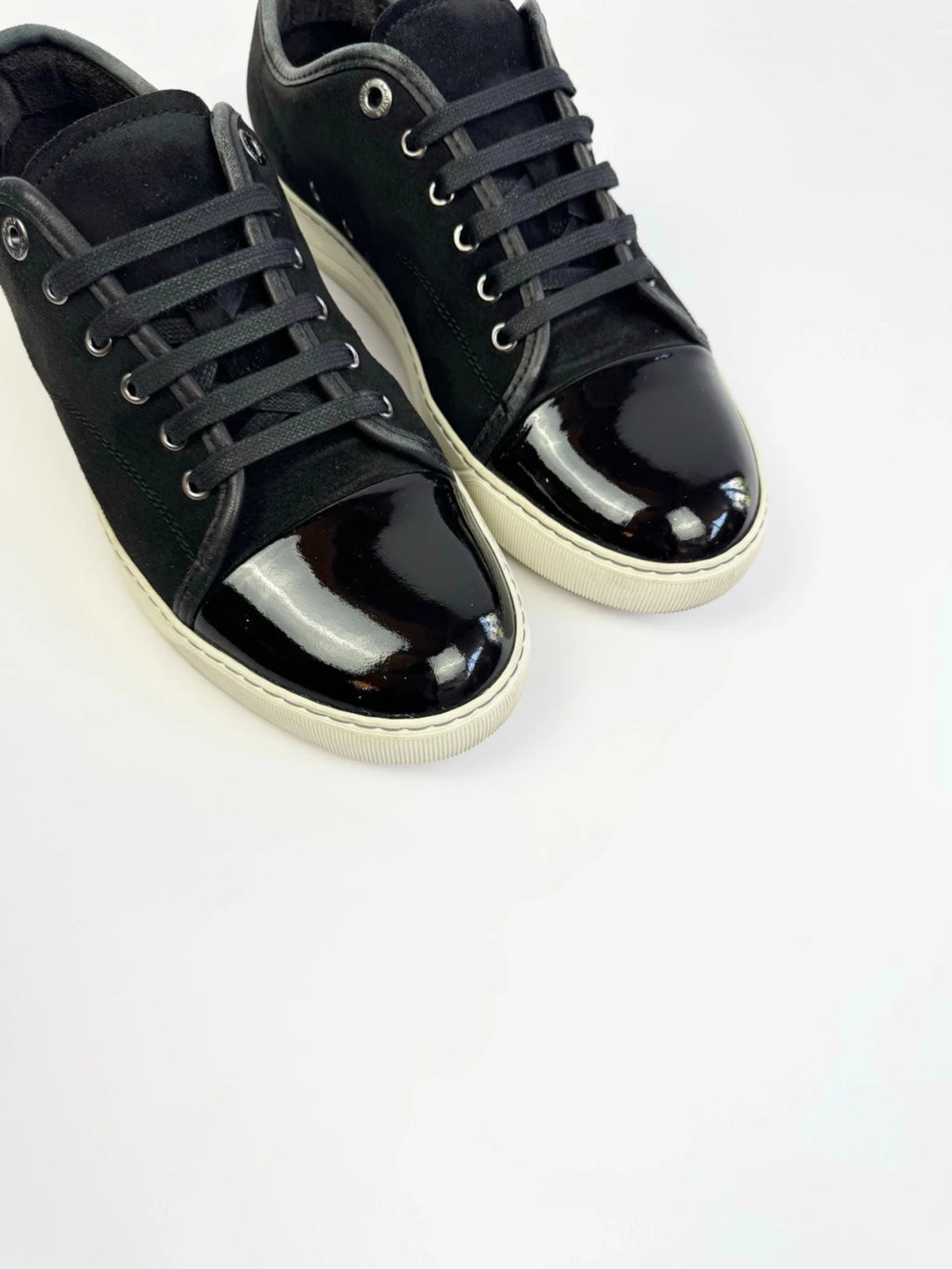 Lanvin DBB1 Patent Captoe Sneaker