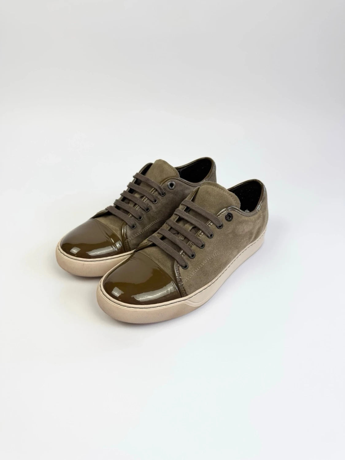 Lanvin DBB1 Patent Captoe Sneaker