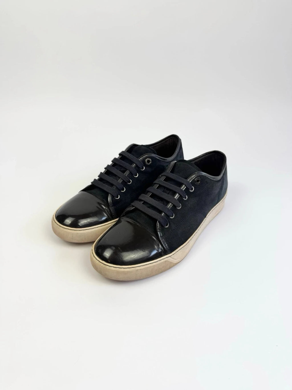 Lanvin DBB1 Patent Captoe Sneaker
