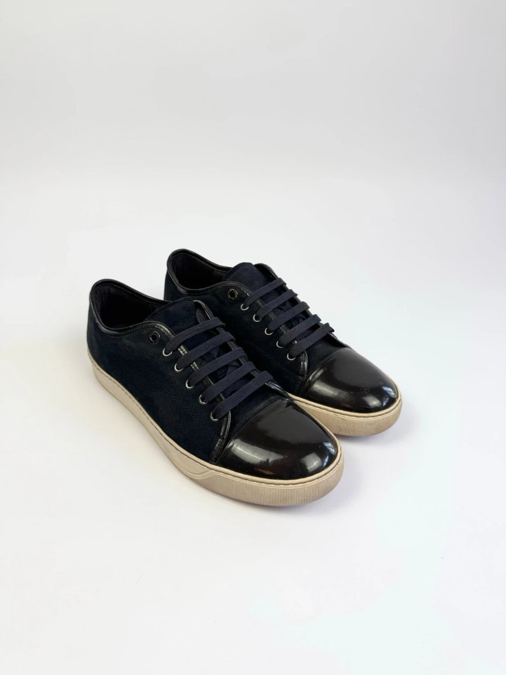 Lanvin DBB1 Patent Captoe Sneaker