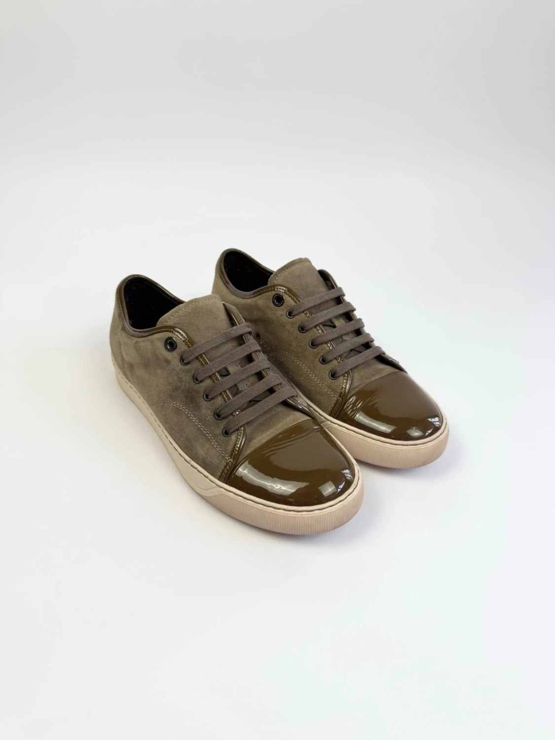 Lanvin DBB1 Patent Captoe Sneaker