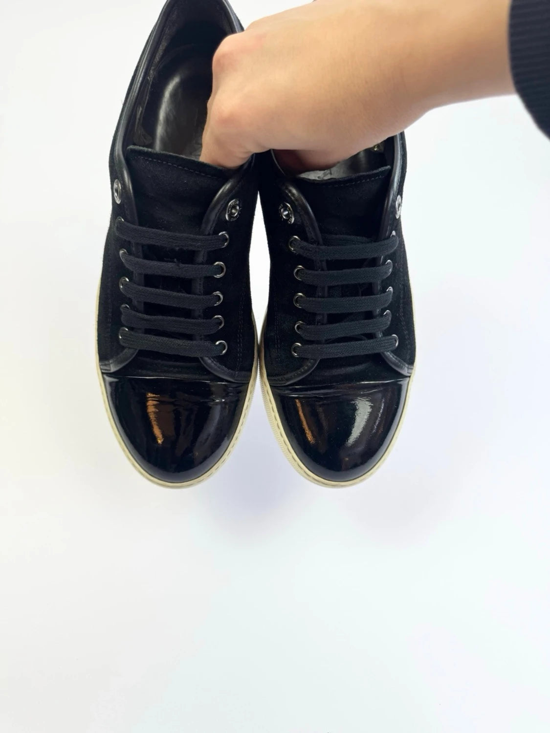 Lanvin DBB1 Patent Captoe Sneaker
